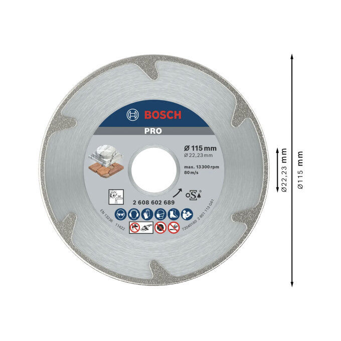 BOSCH DIJAMANTNA REZNA PLOČA PRO MARBLE 115 x 2,2 x 22,23 mm