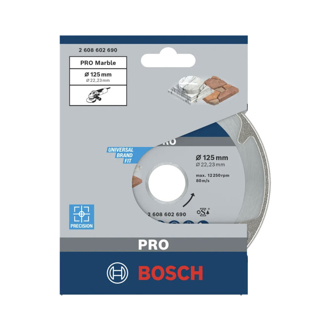 BOSCH DIJAMANTNA REZNA PLOČA PRO MARBLE 125 x 2,2 x 22,23 mm