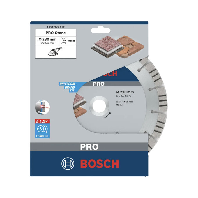 BOSCH DIJAMANTNA REZNA PLOČA PRO STONE 230 x 2,4 x 22,23 mm