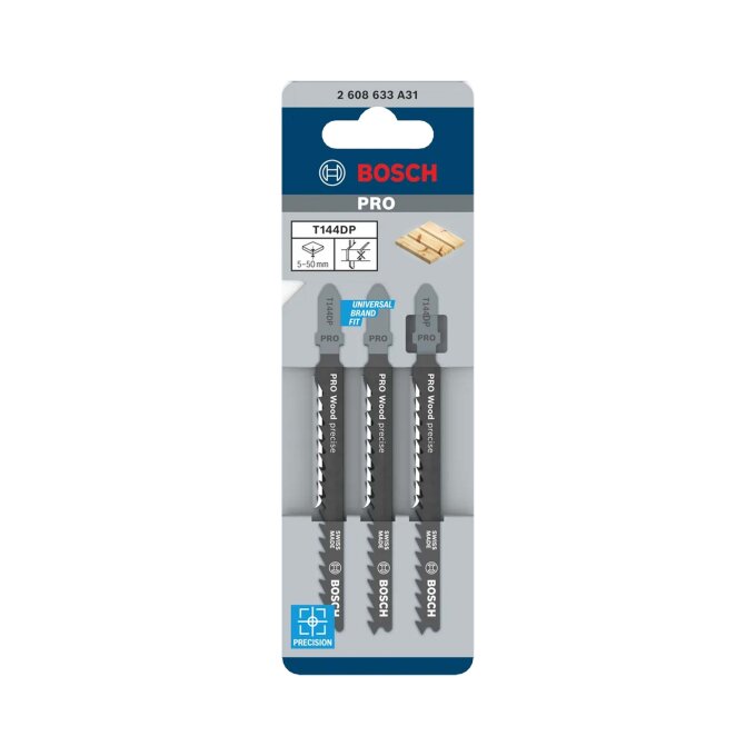 BOSCH LIST UBODNE PILE PRO WOOD PRECISE T144DP 100 mm, 3 kom