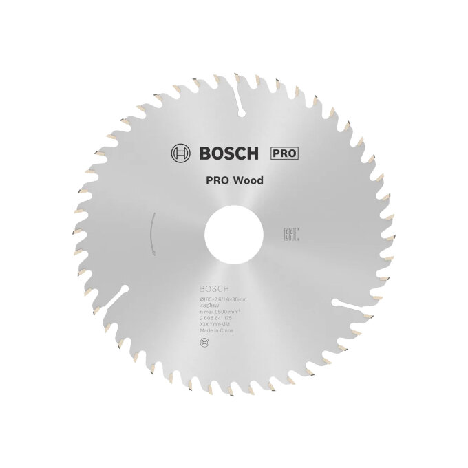 BOSCH LIST KRUŽNE PILE PRO WOOD 48Z 165 x 2,6 x 30 mm