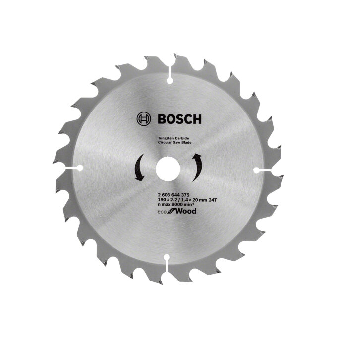 BOSCH LIST KRUŽNE PILE ECO FOR WOOD 190 x 2,2/1,4 x 20 mm