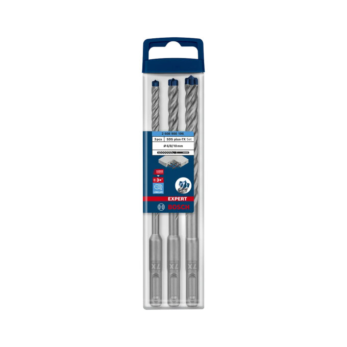 BOSCH 3-DIJELNI SET SVRDLA EXPERT SDS PLUS-7X 6-10 mm