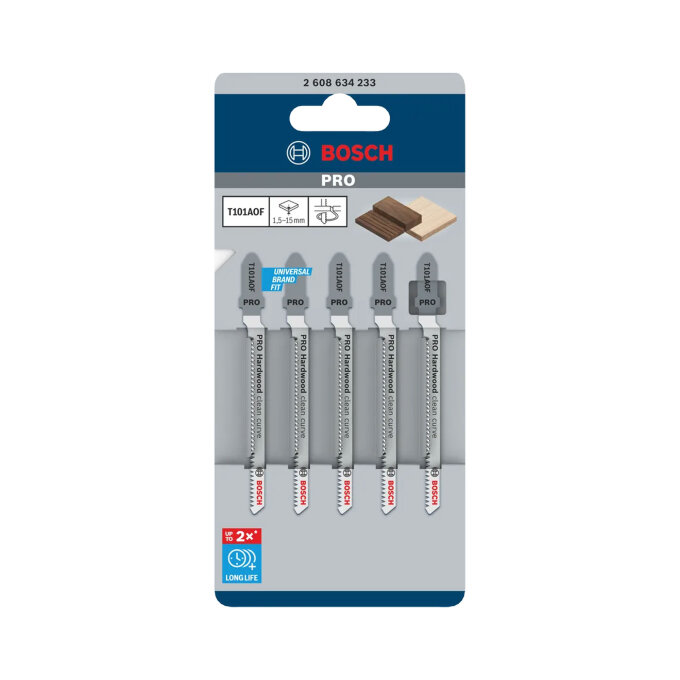 BOSCH LIST UBODNE PILE PRO HARDWOOD CLEAN CURVE T101AOF 83 mm, 5 kom