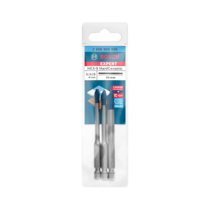 BOSCH 3-DIJELNI SET SVRDLA EXPERT HARDCERAMIC HEX-9 5-8 mm