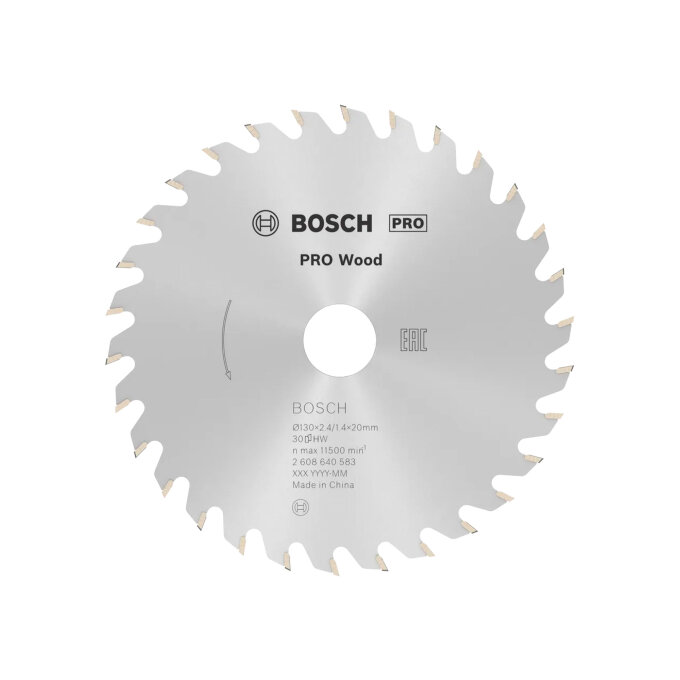 BOSCH LIST KRUŽNE PILE PRO WOOD 30Z 130 x 2,4 x 20 mm