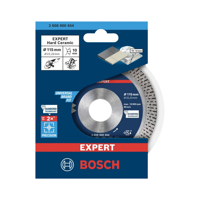 BOSCH DIJAMANTNA REZNA PLOČA EXPERT HARDCERAMIC 115 x 1,4 x 22,23 mm