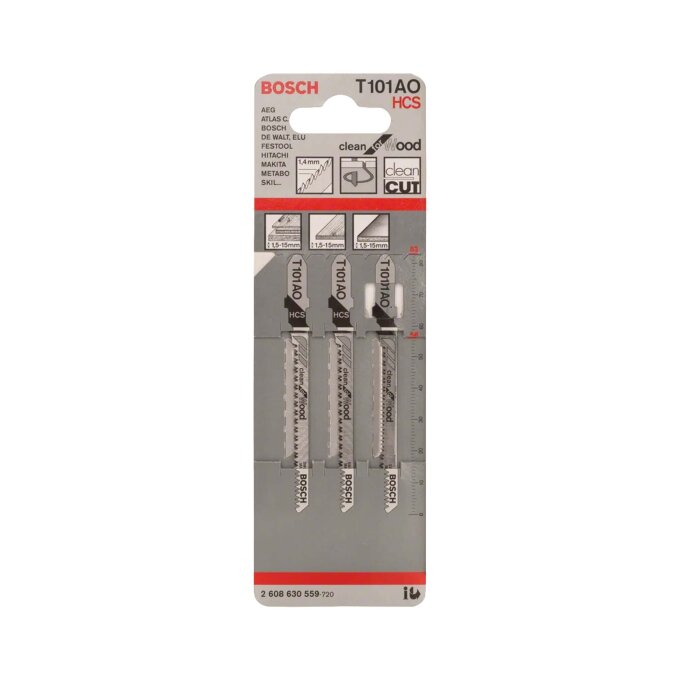 BOSCH LIST UBODNE PILE T101AO 83 mm, 3 kom