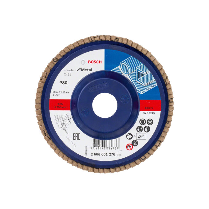 BOSCH LAMELIRANI BRUSNI DISK X431 STANDARD FOR METAL 115 mm