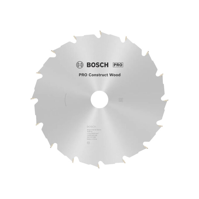 BOSCH LIST KRUŽNE PILE PRO CONSTRUCT WOOD 16Z 235 x 2,8 x 30 mm