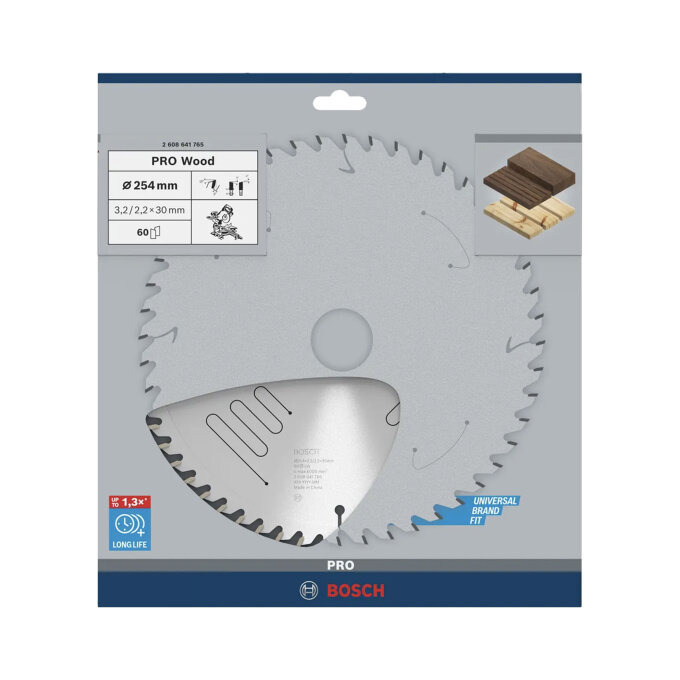 BOSCH LIST KRUŽNE PILE PRO WOOD 60Z 254 x 3,2 x 30 mm