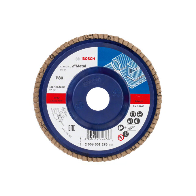 BOSCH LAMELIRANI BRUSNI DISK X431 STANDARD FOR METAL 115 mm