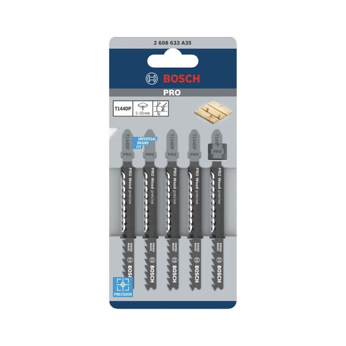 BOSCH LIST UBODNE PILE PRO WOOD PRECISE T144DP 100 mm, 5 kom