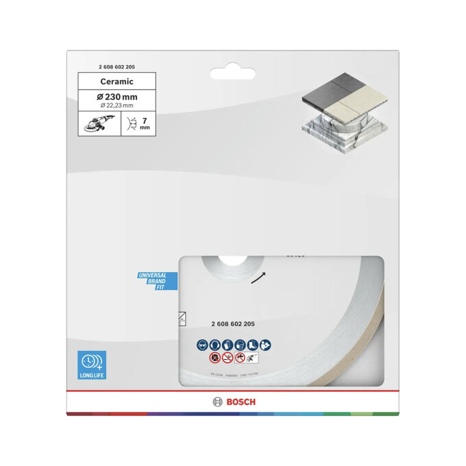 BOSCH DIJAMANTNA REZNA PLOČA STANDARD FOR CERAMIC 230 x 1,9 x 22,23 mm