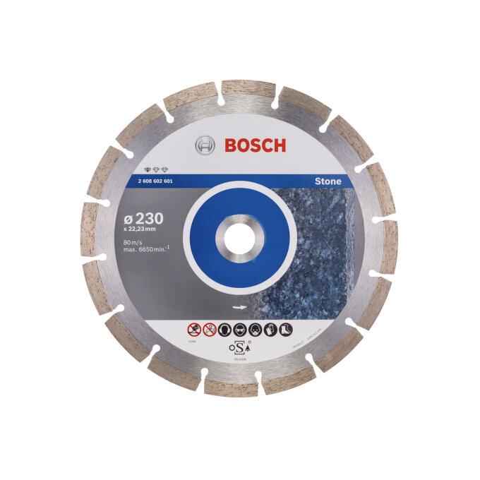BOSCH DIJAMANTNA REZNA PLOČA STANDARD FOR STONE 230 x 2,3 x 22,23 mm