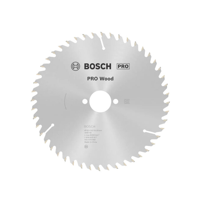 BOSCH LIST KRUŽNE PILE PRO WOOD 48Z 190 x 2,6 x 30 mm