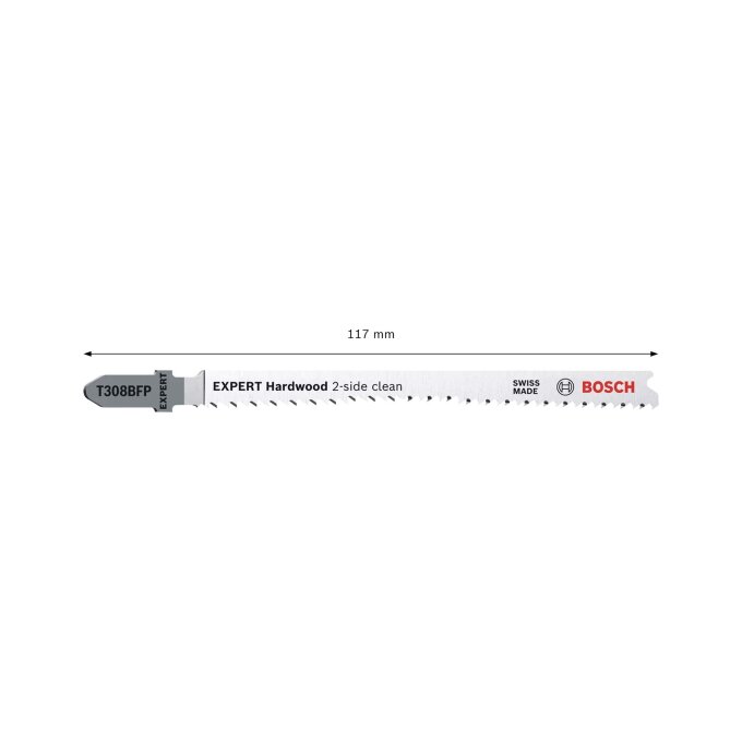BOSCH LIST UBODNE PILE EXPERT HARDWOOD 2-SIDE CLEAN T308BFP 117 mm, 5 kom