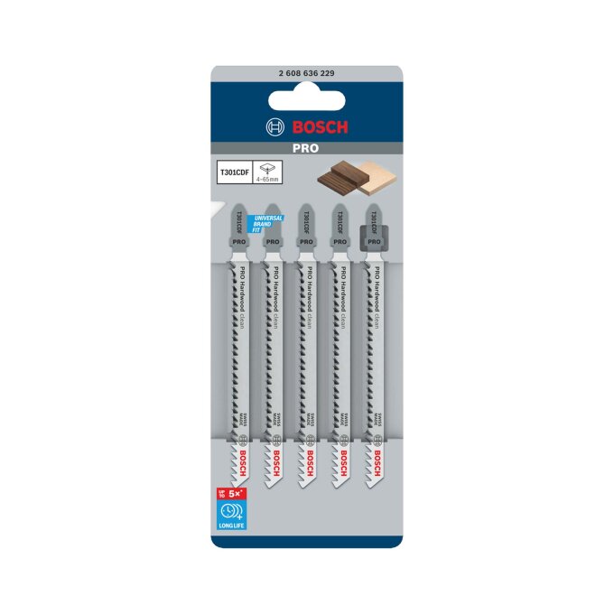 BOSCH LIST UBODNE PILE PRO HARDWOOD CLEAN T301CDF 117 mm, 5 kom