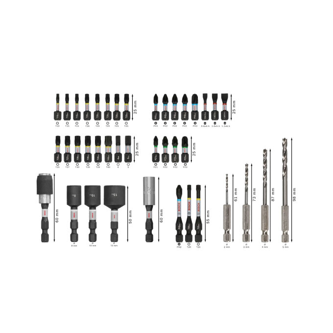 BOSCH 40-DIJELNI SET UDARNIH BITOVA I SVRDLA PRO WOOD