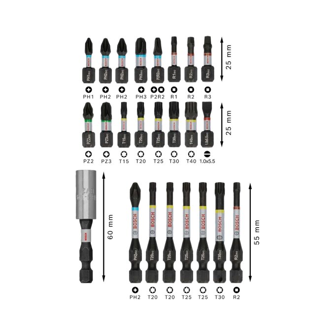 BOSCH 24-DIJELNI SET BITOVA PRO IMPACT