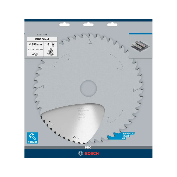 BOSCH LIST KRUŽNE PILE PRO STEEL 66Z 355 x 2,2 x 25,4 mm
