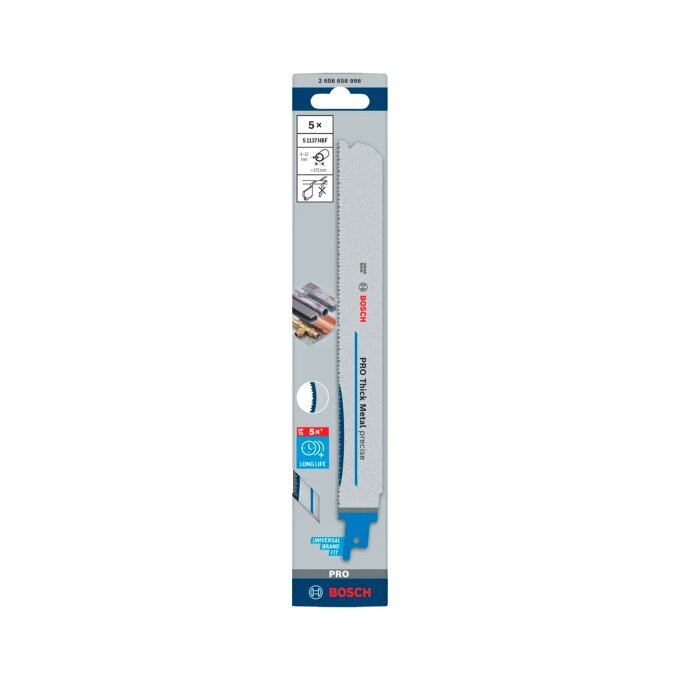 BOSCH LIST SABLJASTE PILE PRO THIMET S1137HBF 225 mm, 5 kom