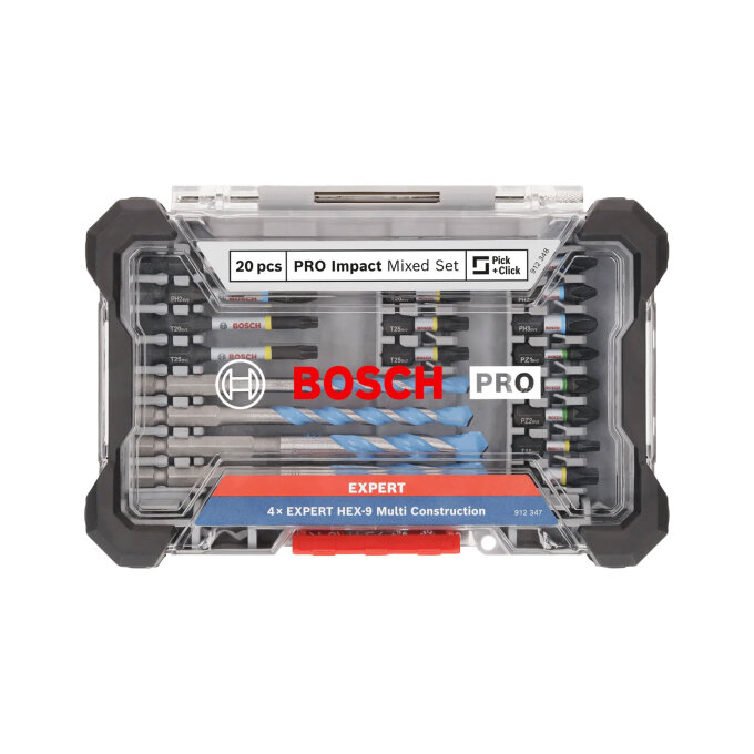BOSCH 20-DIJELNI SET MIJEŠANI UDARNIH BITOVA I SVRDLA PRO MULTICONSTRUCTION