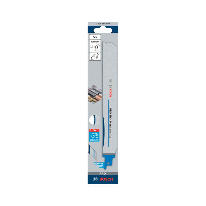 BOSCH LIST PILE PRO THIN METAL PRECISE S937EAF 225 mm, 5 kom