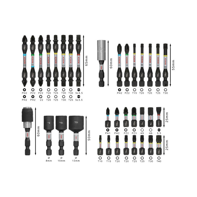 BOSCH 35-DIJELNI SET BITOVA PRO IMPACT