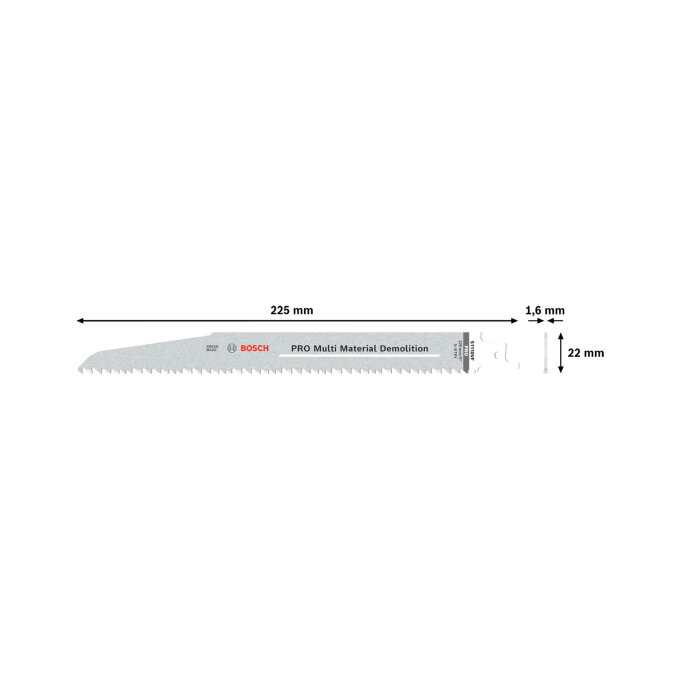 BOSCH LIST PILE PRO MULTIMATERIAL DEMOLITION S1110VF 225 mm, 2 kom