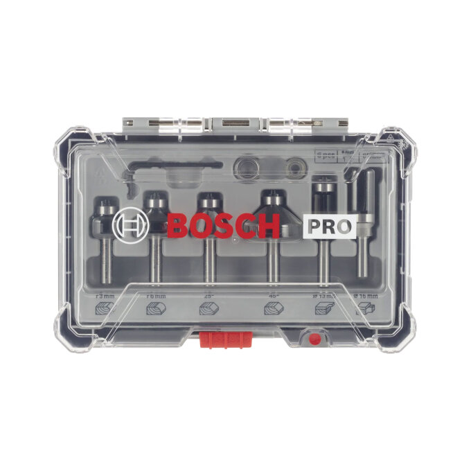 BOSCH 6-DIJELNI SET GLODALA PRO PRIHVAT 8 mm