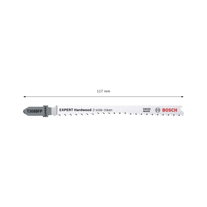BOSCH LIST UBODNE PILE EXPERT HARDWOOD 2-SIDE CLEAN T308BFP 117 mm, 3 kom
