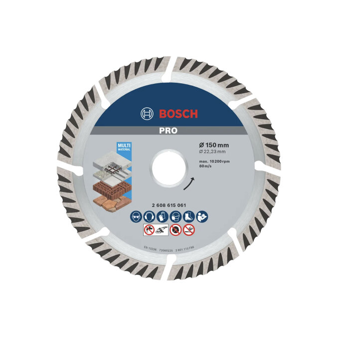 BOSCH DIJAMANTNA REZNA PLOČA PRO MULTIMATERIAL 150 x 2,4 x 22,23 mm