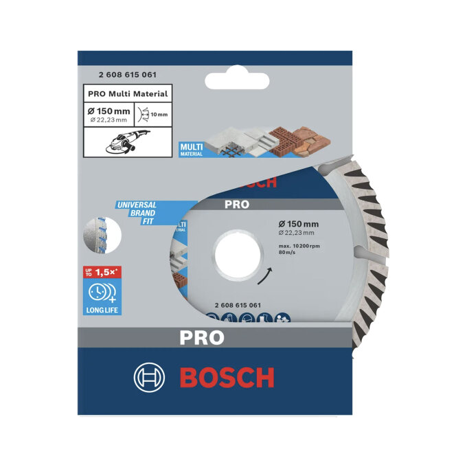 BOSCH DIJAMANTNA REZNA PLOČA PRO MULTIMATERIAL 150 x 2,4 x 22,23 mm