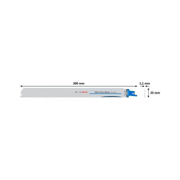 BOSCH LIST SABLJASTE PILE PRO THICK METAL S1237 HBF 300 mm, 5 kom
