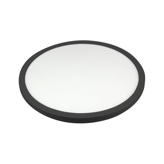 LED PLAFONJERA MAYA D293 24W 2690LM 3000/4000/6500K IP54 BLACK PP (10876)