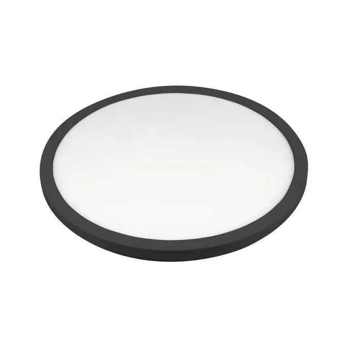 LED PLAFONJERA MAYA D293 24W 2690LM 3000/4000/6500K IP54 BLACK PP (10876)