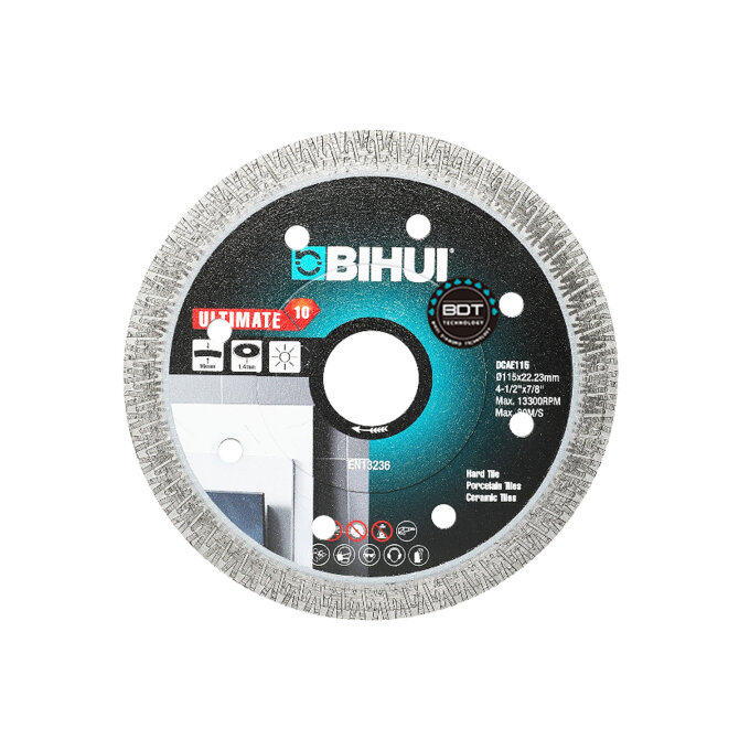 BIHUI DIJAMANTNA REZNA PLOČA ULTIMATE DCAE115 115 x 1,4 x 10 mm