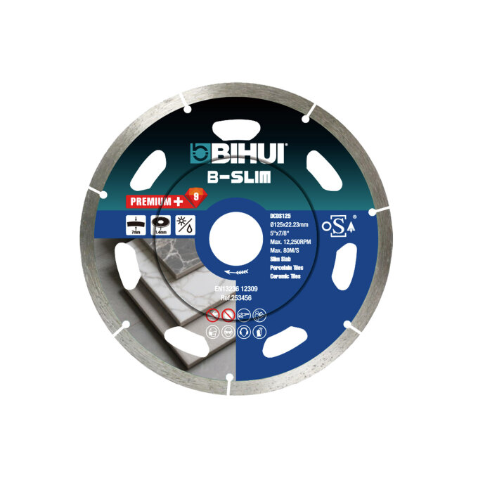 BIHUI DIJAMANTNA REZNA PLOČA B-SLIM DCDS125 125 x 1,1 x 7 mm