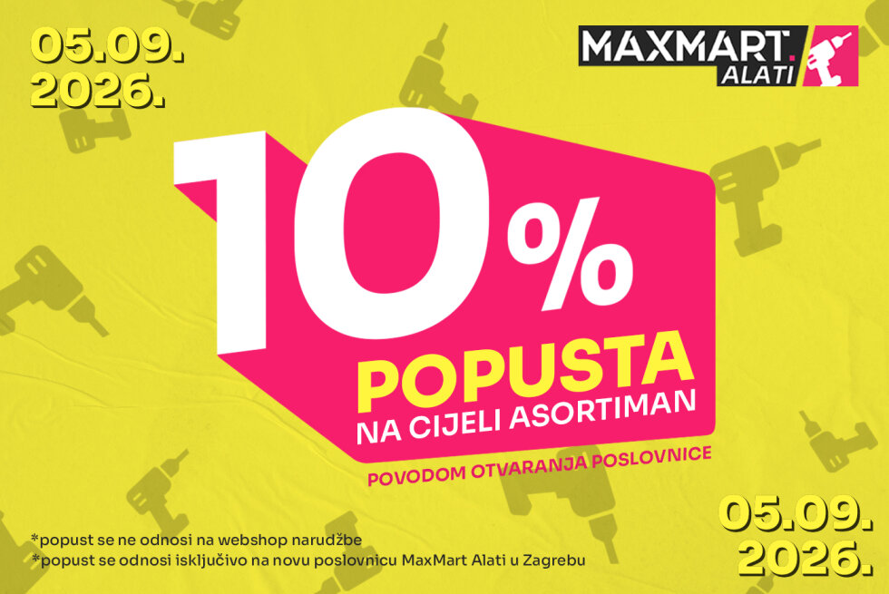 MaxMart Alati otvorio vrata u Zagrebu, u subotu, 5. rujna