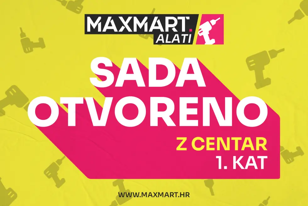 U subotu 5. rujna, nova poslovnica MaxMart Alati otvorila je svoja vrata u Z centru na Jankomiru.